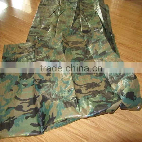 100gsm -180gsm Middle Duty Camo Waterproof Plastic pe Tarpaulin Sheet