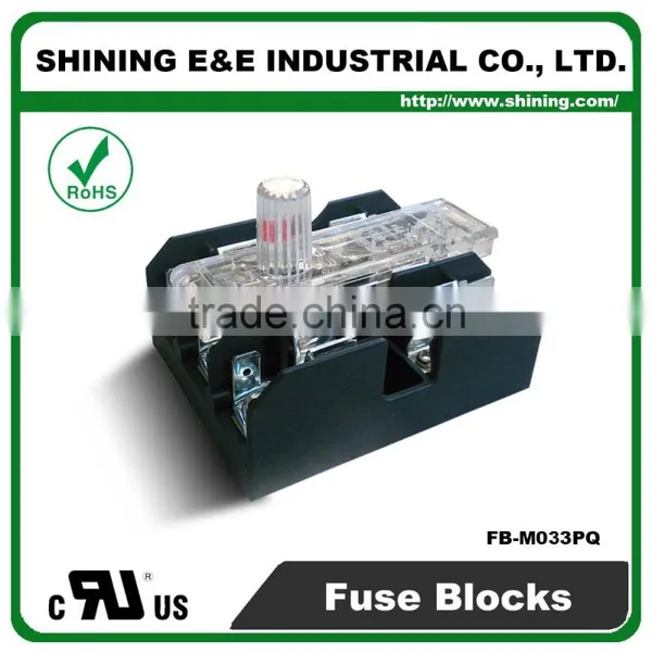 FB-M033PQ 600V 30 Amp 3 Pole 10x38 Midget Fuse Holder Block photo-4