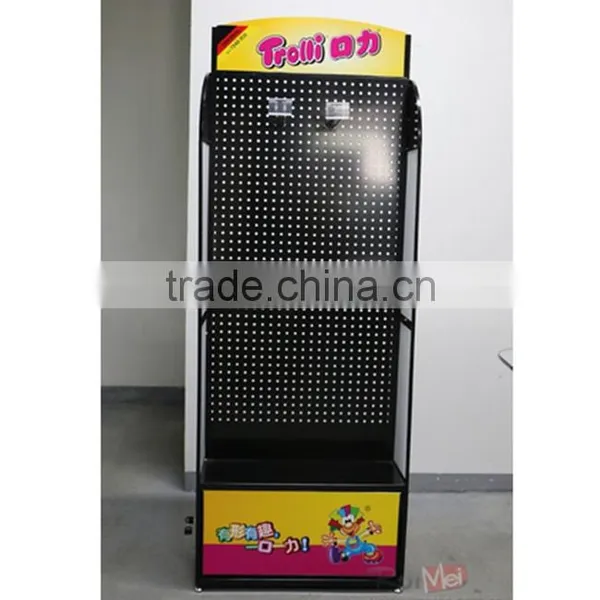 Free-Standing Supermarket Metal Display Rack Metal Peg Board photo-2