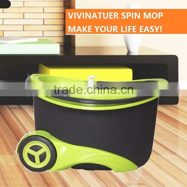 360 Spin Mop to Easy Portable With Wheels photo-3