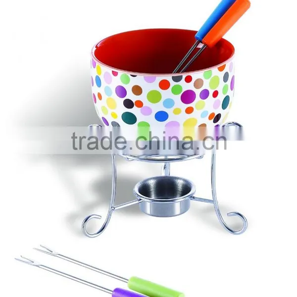 Amazon Hotsale Ceramic Bowl Melting Cheese Chocolate Multi-Purpose Fondue photo-6