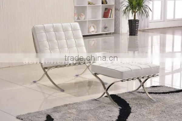 Cheap Barcelona Chair With Ottoman Living Room Lounge Chair photo-4