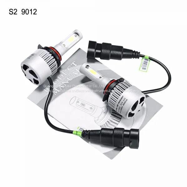 Hot Selling S2 LED Headlight s2 9012 Cob and Csp LED Headlight 2017 High/low 72w 8000lm 2.5a Led Car Headlight photo-2