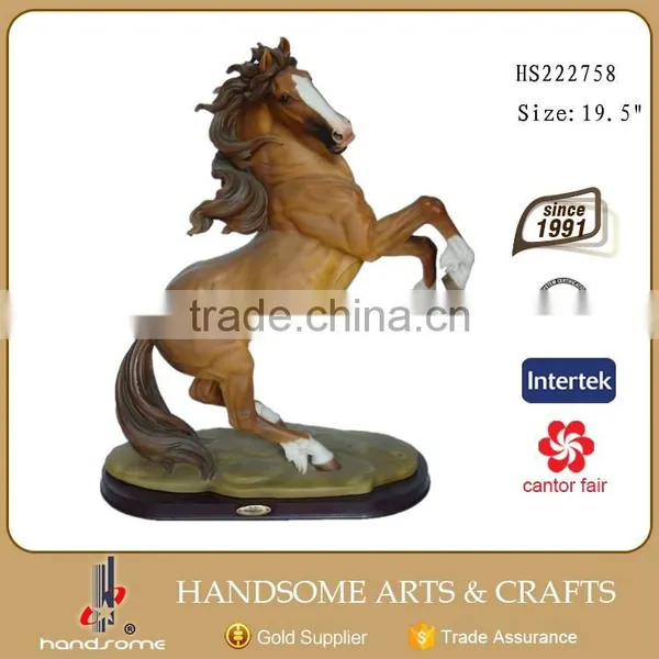 14 Inch Resin Craft Home Decoration Lifelike Animal Horse Statue photo-6