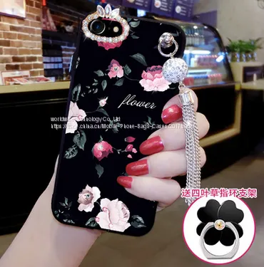 Диамантный корпус силиконовый чехол для мобильных телефонов iPhone7/7Plus/6/6s/6plus/6splus держатель с кольцом для пальца и кронштейном photo-3