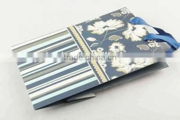 Printed Foldable Gift Bag With Stripe Patterns/ Shopping Paper Bag photo-6