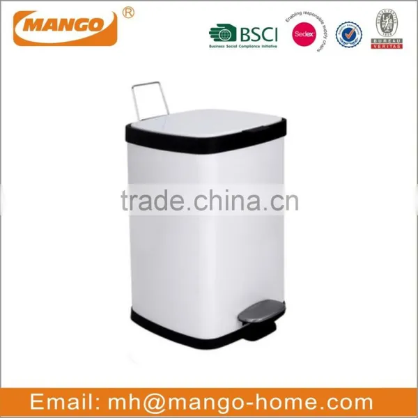 Household Color Coated Soft Close Foot Pedal Trash Bin photo-4