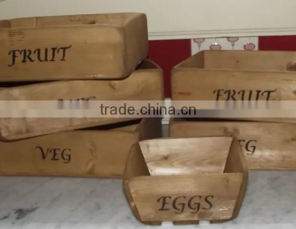 Rustic Wooden Storage Box, Ideal for Eggs, Toiletries Etc, Stencilling Available photo-2