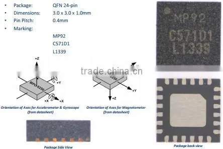 MPU9250 GY-9250 9-axis Sensor Module photo-3