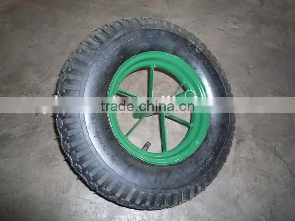 4.00-8 Simple Inch Solid Rubber Plastic Model Cart Wheel photo-3