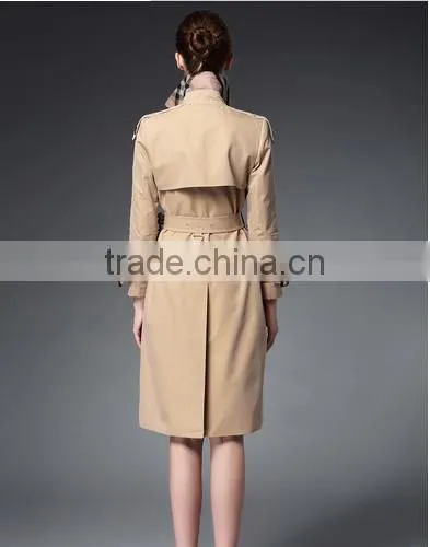 High Quality Spring Stylish Windbreaker Long Coat for Women photo-6
