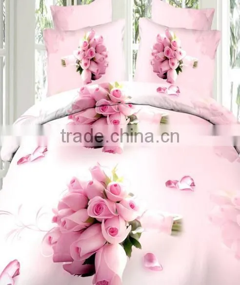 Oem Soft Wholesale Household Textile Digital Printed Bed Sheet photo-4