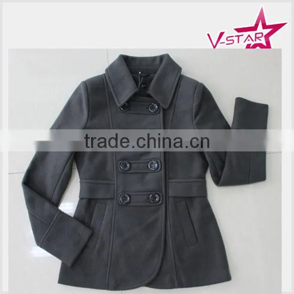Lady's Wool Jacket Wholesale Fleece Coat