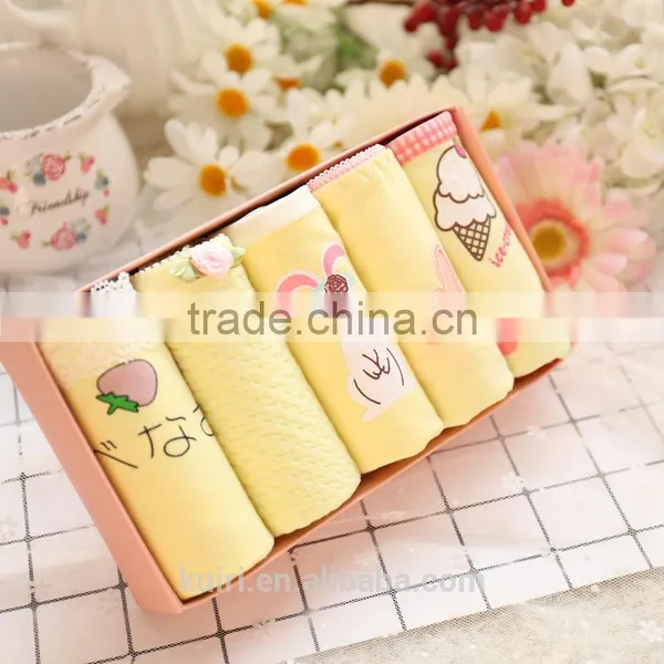 Wholesale 2017 Hot Sale High Quality Womens Underwear Cotton Briefs Panties With Box photo-2