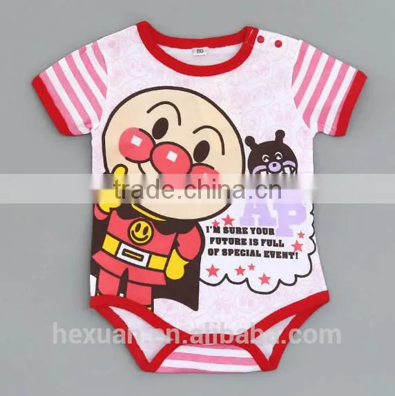 New Arrival Wholesale 100% Cotton Plain Color Baby Romper Short Sleeve Baby Summer Rompers photo-3