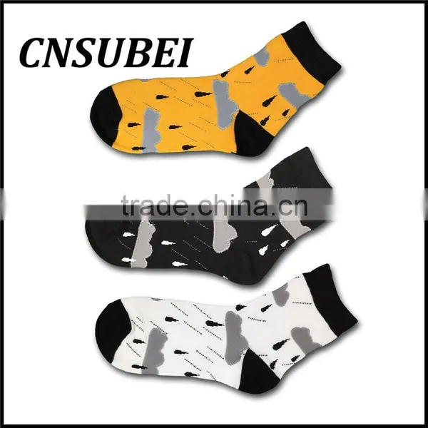 Customized Men and Women Student Cartoon Weather Rain Popular Candy Color Cotton Socks photo-4