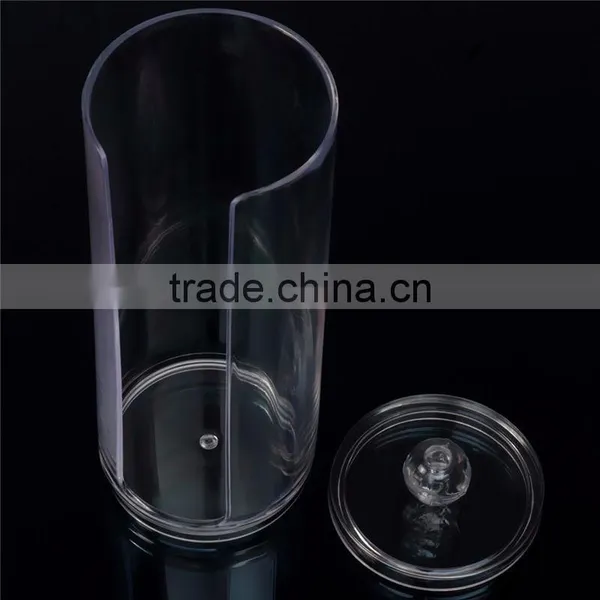 Brand New High Quality Transparent Round Container Storage Case Make up Cotton/Pad Bo Nail Art Remover Paper Wip 176.8cm photo-5