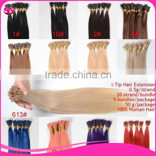 Top Quality Factory Wholesale Virgin Russian Hair Stick I Tip Russian Hair Extensions photo-6