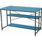 Large Steel Wooden Household Rectangle Dining Table Blue Modern DX-1122