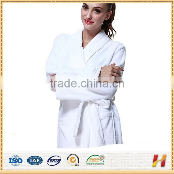 China Wholesale 100% Cotton Hotel Women Velour Bathrobe photo-4