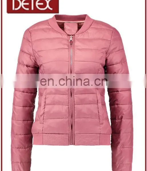 Factory OEM Quilted Padded Bomber Jacket Women Various Colors