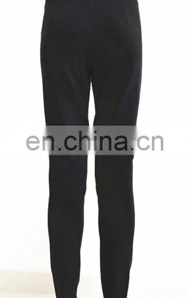 Wholesale Stretch Knit Panel Leather Legging Stretch Pants photo-3