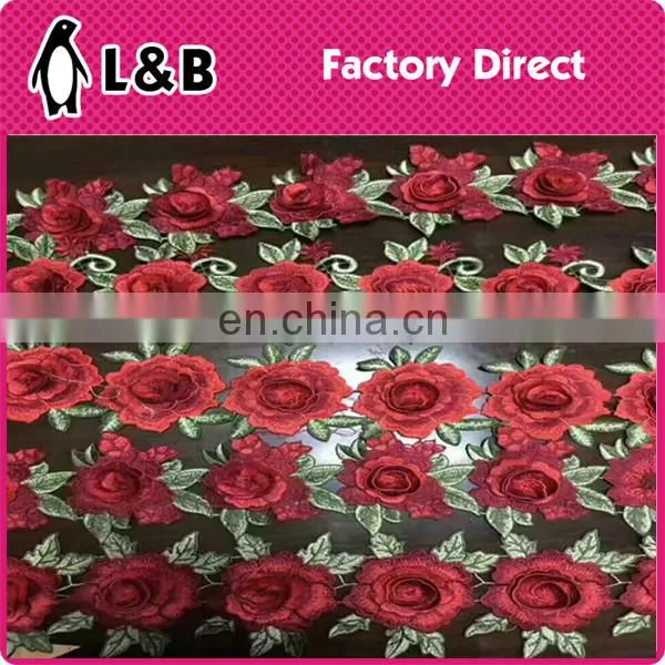 Factory Manufacture Multicolor National Style Embroidery Designs 3D Flower Lace photo-3
