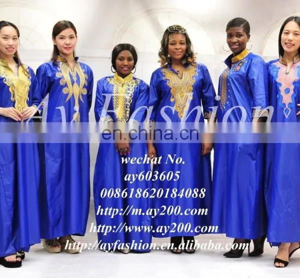 Guangzhou Wholesale Fashion Latest New Style African Bazin Clothes Long African Women Dress photo-4