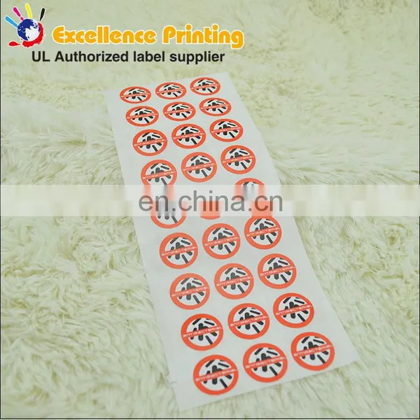 Self Adhesive Red Label, Label Sticker, Printed Label