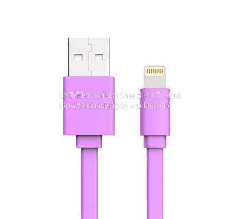 Flat USB Date Cable for IPhone 6 Plus, IPhone 5s With 1m Length, Apple Certified With MFI Mark photo-4