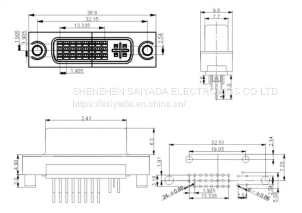 DVI24+5P FEMALE DIP 180° photo-2