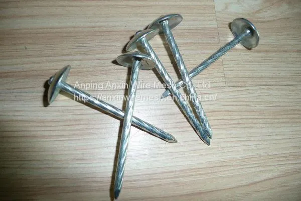 Galvanized Umbrella Head Roofing Nails 9gauge 2.5'' photo-4