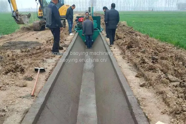 Машина для формирования каналов водного хозяйства в Баойинге Машина для бестонной формования каналов водного хозяйства Машина для формирования каналов водного хозяйства с бесконтактной пленкой photo-4