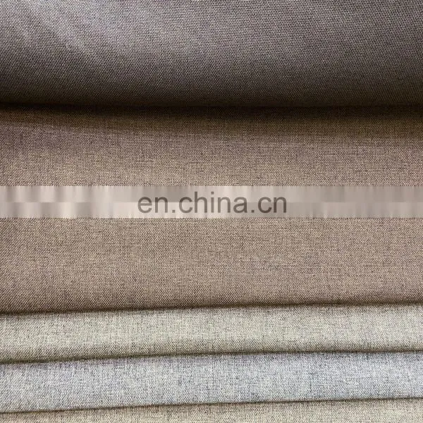 Sofa Fabric High Quality Upholster 100% Polyester Woven Trending Products Coating Sofa Linen Look Fabric photo-4