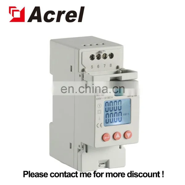 Acrel ADL100-ET The Power Distribution Cabinet Single Total Active Energy Measure Din Rail Single Phase Energy Meter photo-2