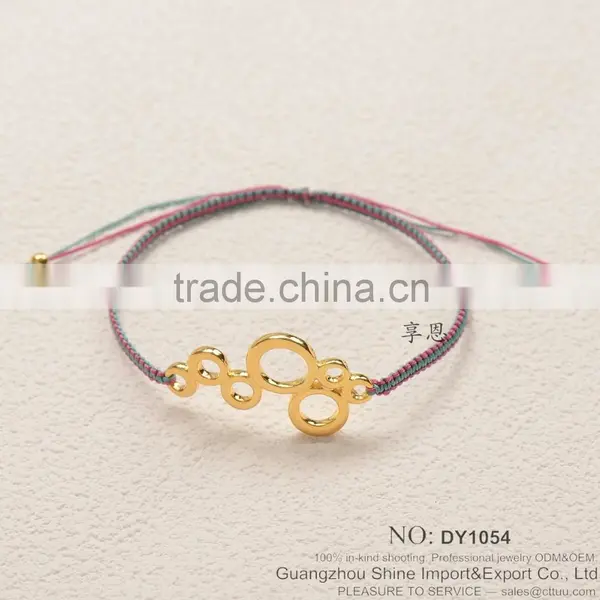 2015 New Fashion Bangle Cotton Paraffined Rope Woven Bracelet photo-2