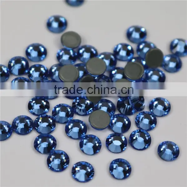 Wholesale Light Blue Sapphire Flatback Hotfix Rhinestones Crystals photo-2