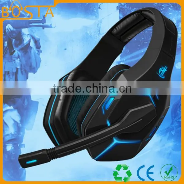 2016 Best Selling 7.1 Channel Vibrated Unique Style Gaming Headsets With Lazer Logo photo-2