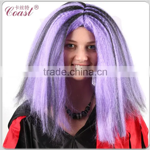 New Design Cheap Black Highlights Purple Wig photo-2