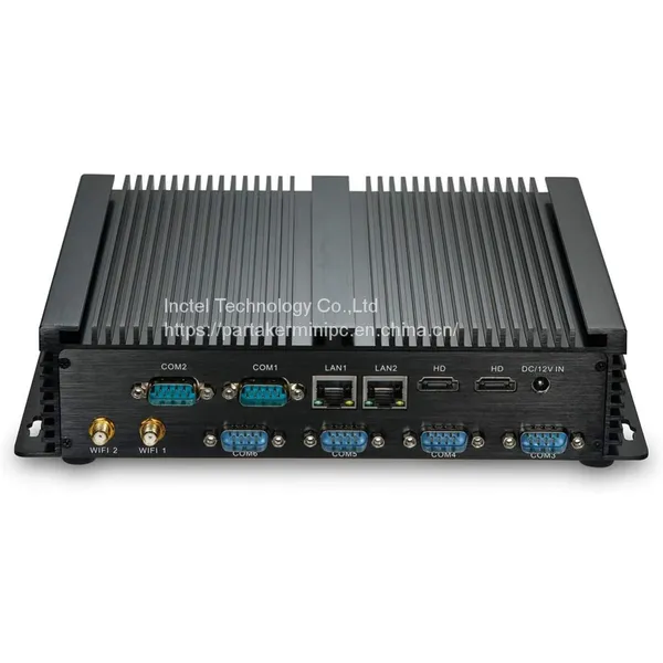 Partaker I4 Industrial Mini PC With 6 COM 2 HDMI 2 Lan Black Color Intel i3 4005u 4010u i5 4200u i7 4500u Processor photo-5