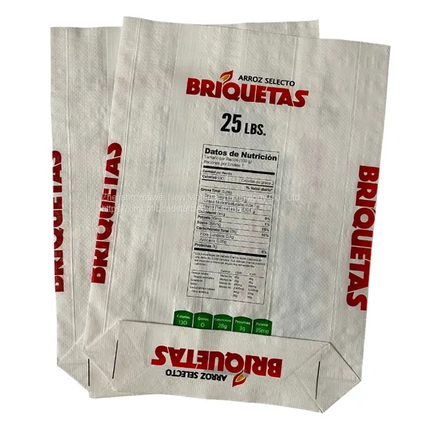 5kg 10 Kg 25kg Rice Big Bag Eco Friendly , Laminated Rice Flour Bulk 50 Pound Bag photo-3