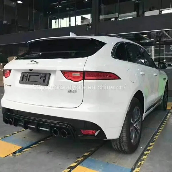 BT 2016-UP Jaguar F-PACE SC Front Bumper With Lumma Style Diffuser Combo photo-4