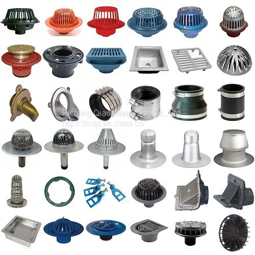 Large Sump 15 Inches Cast Iron Roof Drain With 4 Inch No-Hub Outlet for Roof Drainage photo-4