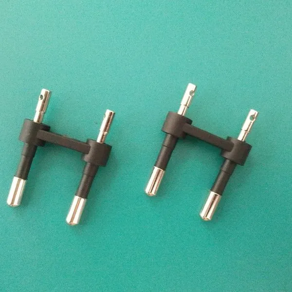 European standard plug PIN, power adapter plug, brass plug, USB charger plug, brass material surface nickel, without burrs.
