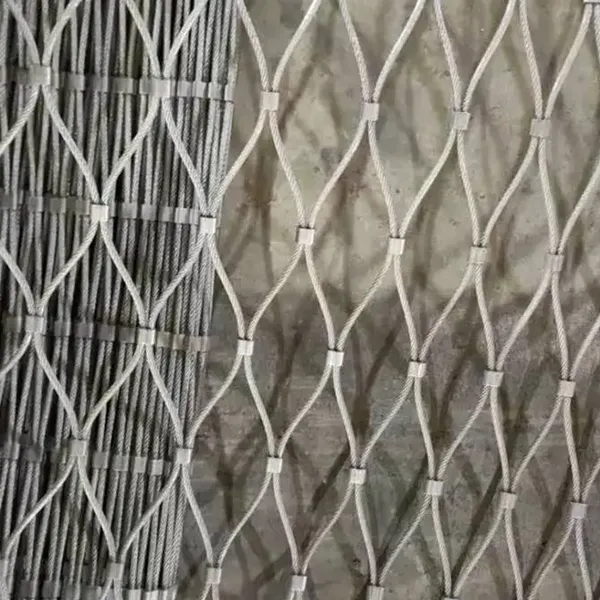 Stainless Steel Rope Mesh With 12x12cm Grid for Industrial Safety Fencing photo-5