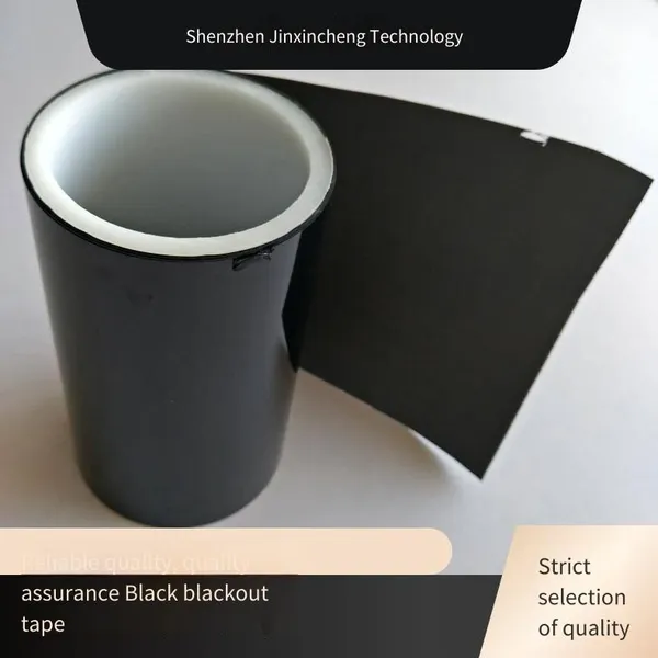 99.9% Fully Light-blocking Ultra-thin 0.05 White Adhesive Pet Black-and-white Single-sided Tape, Soft and Non-curling Led Tape photo-3