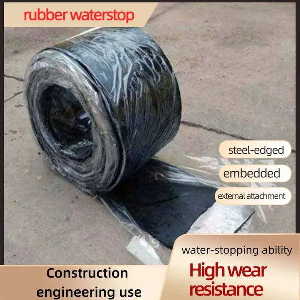 Water Swellable Rubber Waterstop Strip Automatic Expansion Sealing For Concrete Cold Joint Leak Repair photo-2