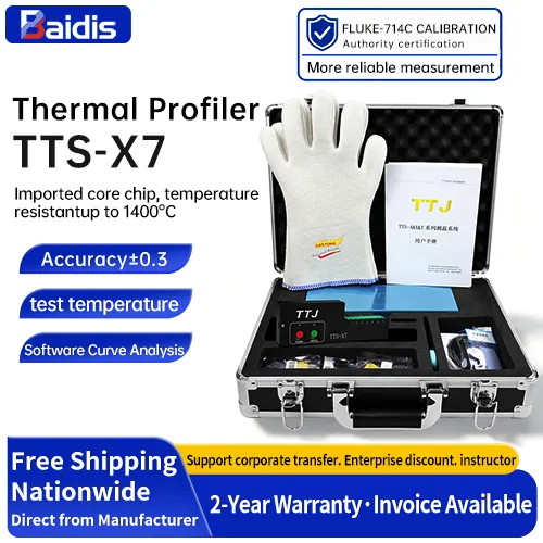 TTJ Thermal Profiler, Высокотемпературостойкий, профессиональный датчик температуры для печи рефлоу SMT и волновой пайки TTS-X7
