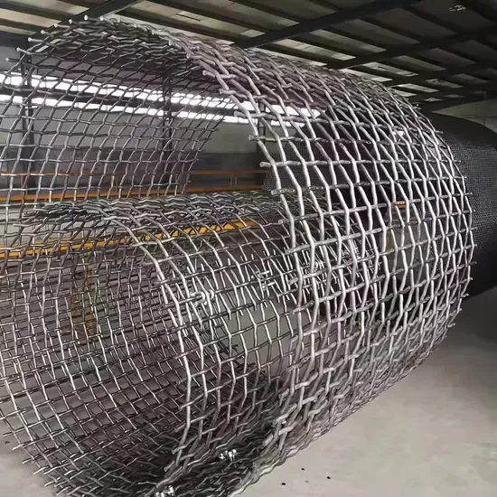 65Mn Steel Lock Crimp Screen Mesh for High-Impact Primary Scalping in Mining, Wear-Resistant Woven Wire Screen Cloth photo-4