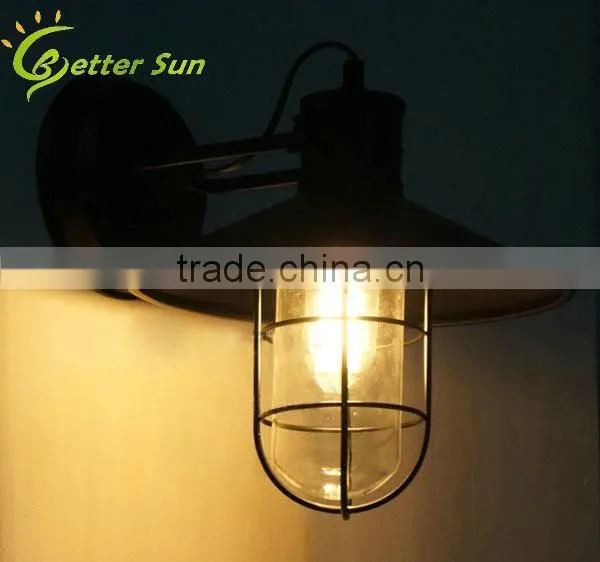 Industrial Style Vintage Outdoor Glass Cage Modern Wall Light Quality Choice photo-6